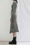Marc Le Bihan Silk Long Sleeve Stretch Dress Collection Gentle Hand-dyed Extension Art MLB-21911-HUI Gray